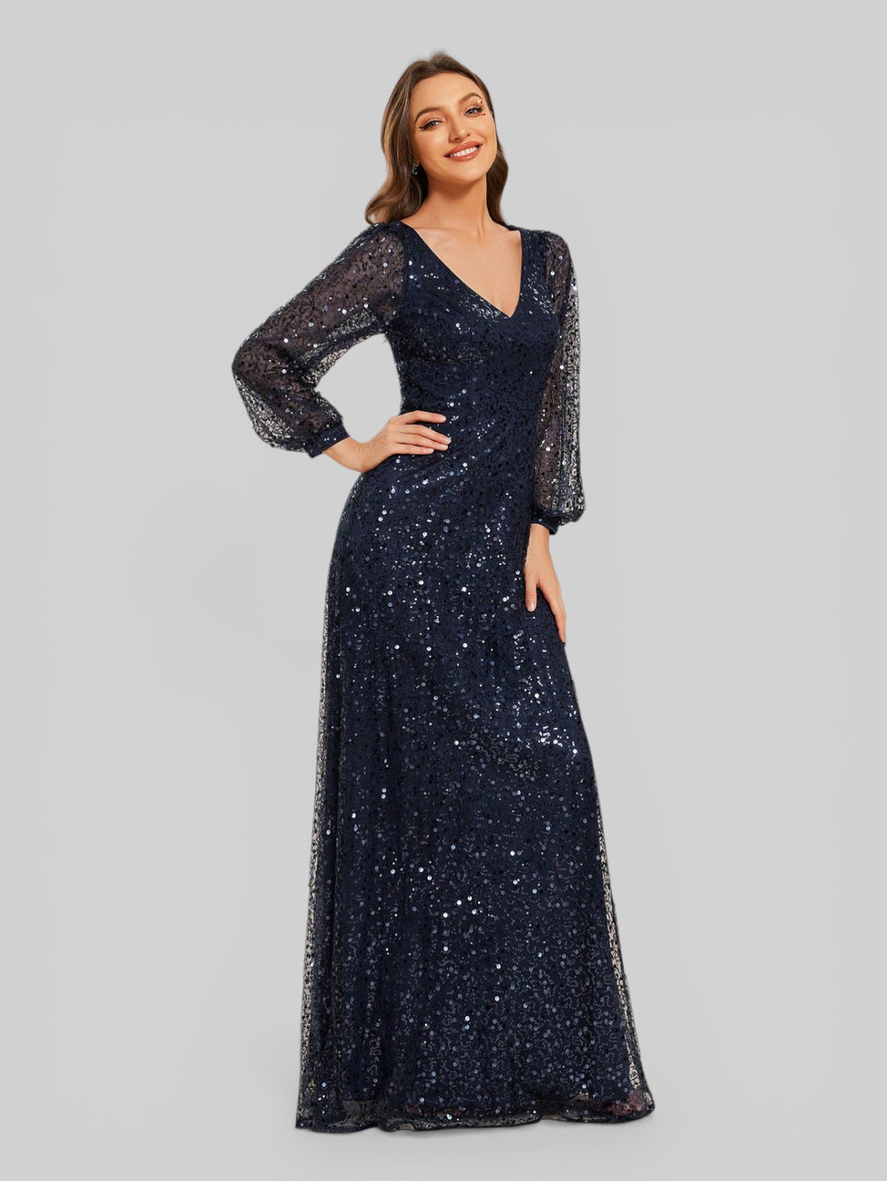Vestido de Festa Plus Lantejoulas Marielly