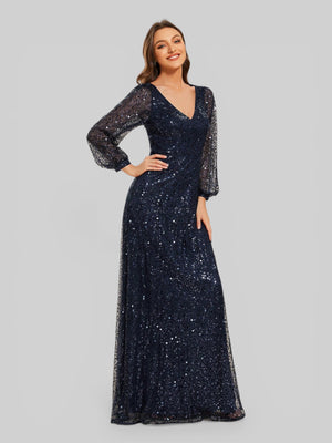 Vestido de Festa Plus Lantejoulas Marielly