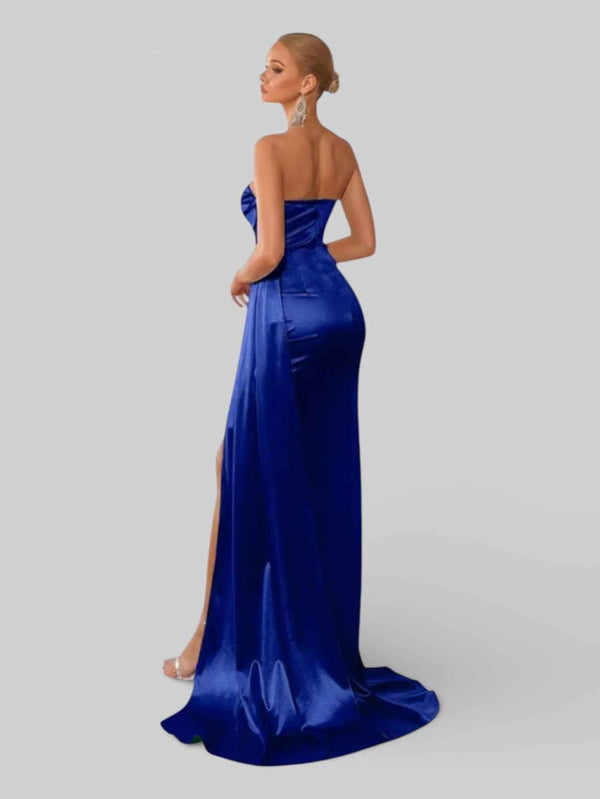 Vestido de Festa Corpete com Fenda Melina