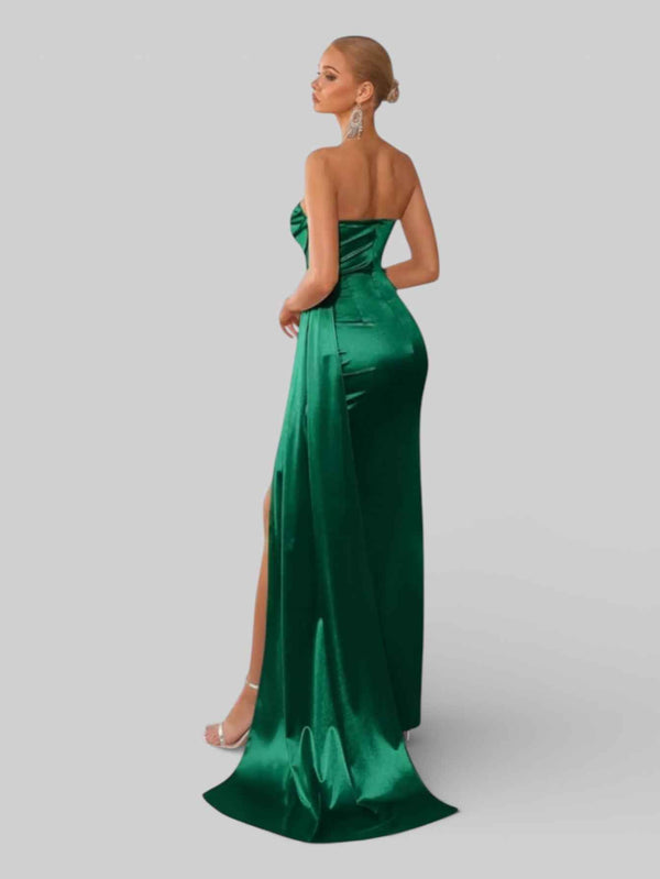 Vestido de Festa Corpete com Fenda Melina