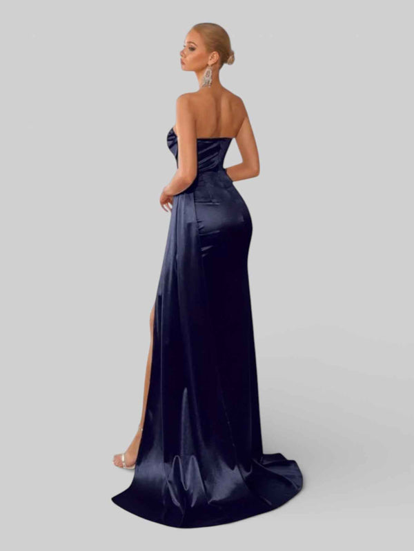 Vestido de Festa Corpete com Fenda Melina