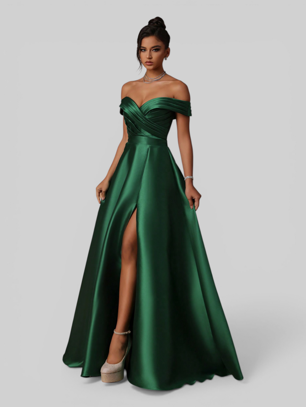 Vestido de Festa Super Luxo Ombro a Ombro Love