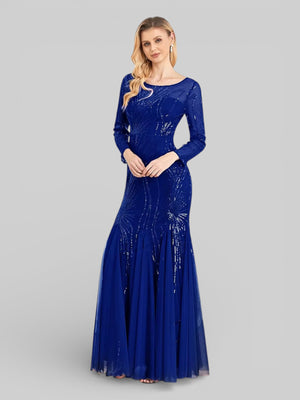 Vestido de Festa Plus Size Manga Longa Funchal - Aurea Dress