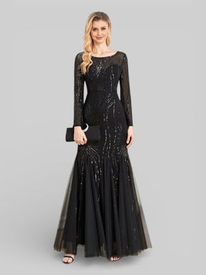 Vestido de Festa Plus Size Manga Longa Funchal - Aurea Dress