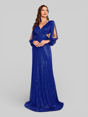 Vestido Manga Longa Lantejoulas Prime - Aurea Dress