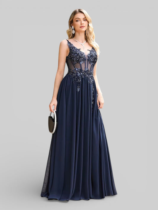 Vestido de Festa Bordado Super Luxo Viena - Aurea Dress