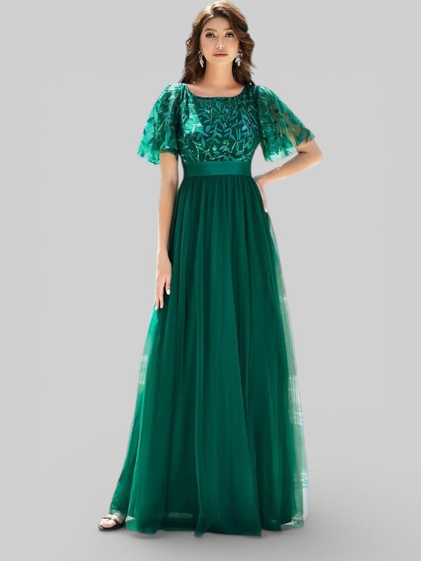 Vestido de Festa Longo Plus Size Village - Aurea Dress