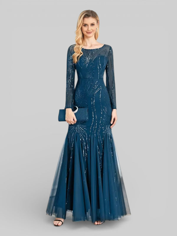 Vestido de Festa Plus Size Manga Longa Funchal - Aurea Dress