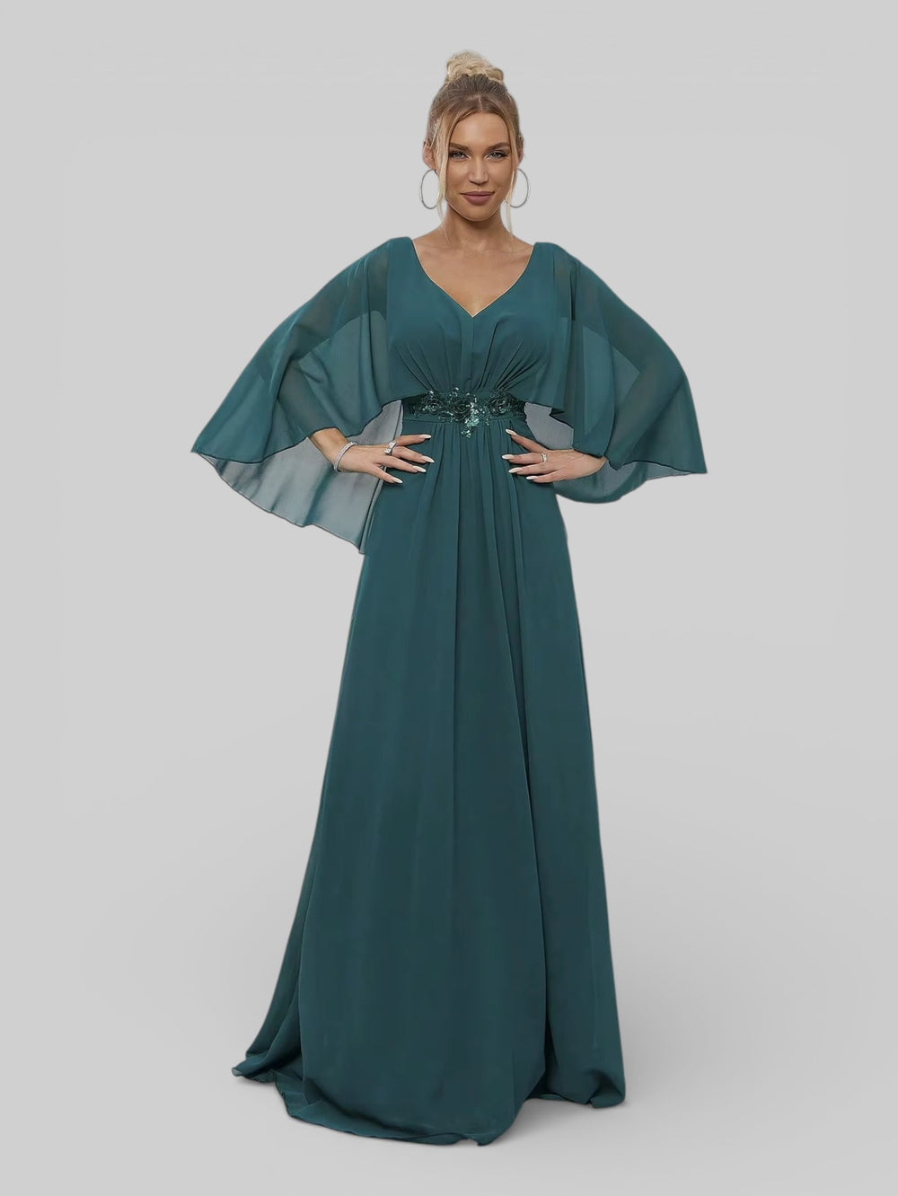 Vestido de Festa Longo Bordado Alban - Aurea Dress