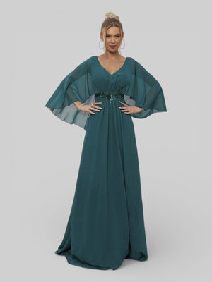 Vestido de Festa Longo Bordado Alban - Aurea Dress