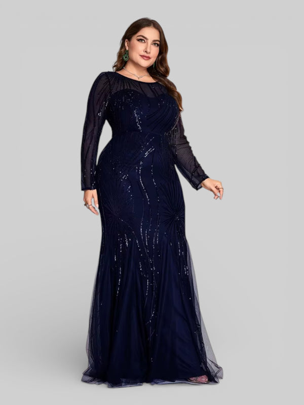 Vestido de Festa Plus Size Manga Longa Funchal - Aurea Dress