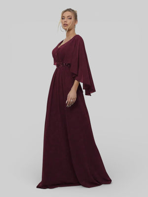 Vestido de Festa Longo Bordado Alban - Aurea Dress