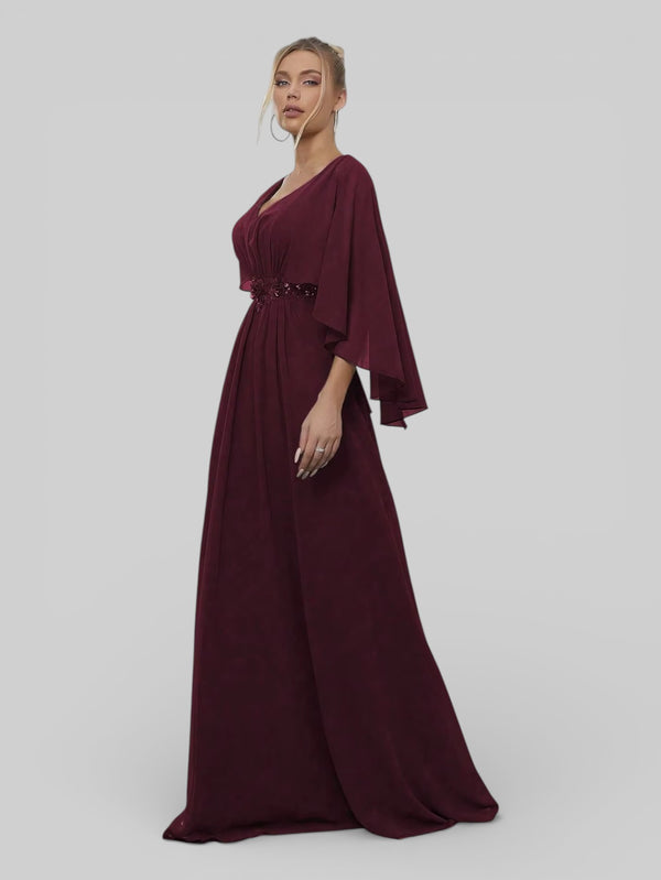 Vestido de Festa Longo Bordado Alban - Aurea Dress
