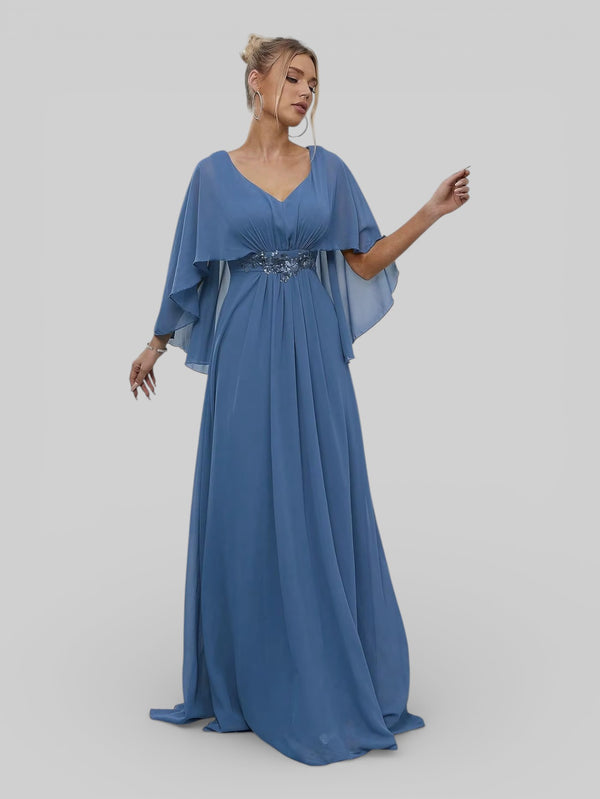 Vestido de Festa Longo Bordado Alban - Aurea Dress
