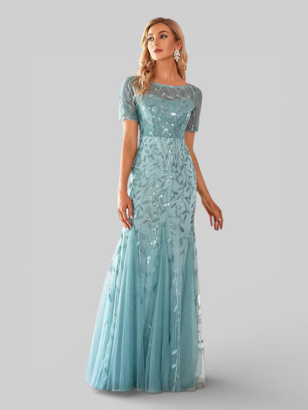 Vestido de Festa Longo Plus Size Lantejoulas Merilim - Aurea Dress