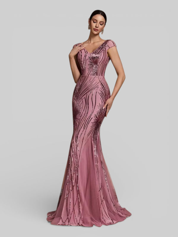 Vestido de Festa Lantejoulas Dolps - Aurea Dress