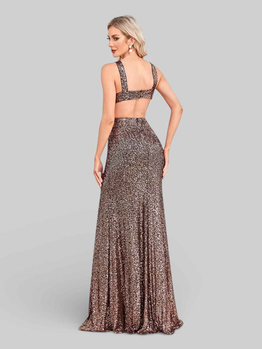 Vestido Longo Lantejoulas Barcelona