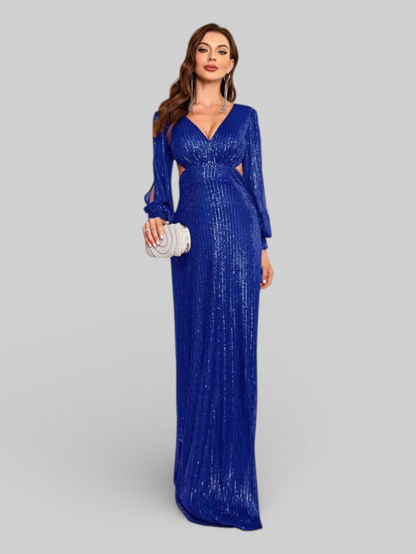 Vestido Manga Longa Lantejoulas Prime - Aurea Dress