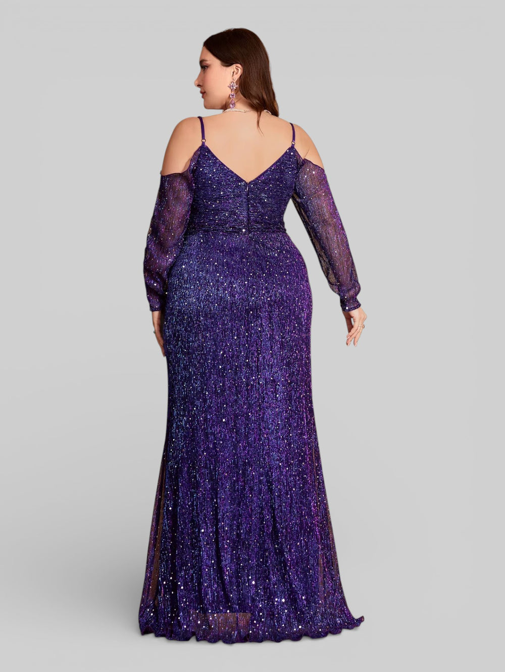 Vestido de Festa Manga Longa Aurea Dress Glow