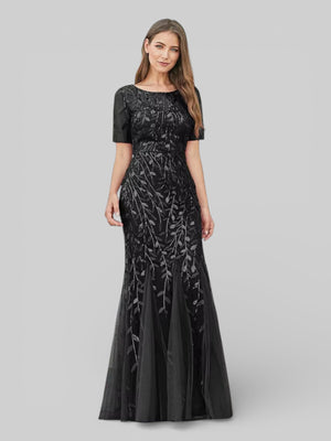 Vestido de Festa Longo Plus Size Lantejoulas Merilim - Aurea Dress