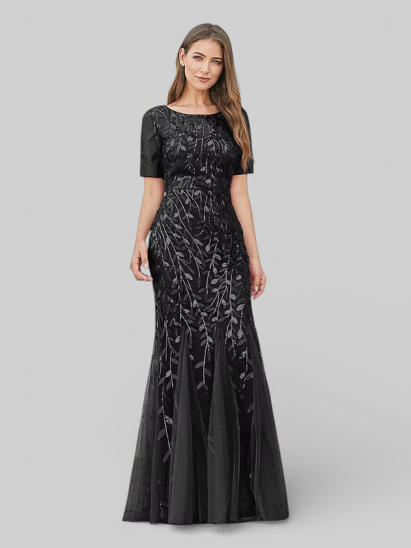 Vestido de Festa Longo Plus Size Lantejoulas Merilim - Aurea Dress