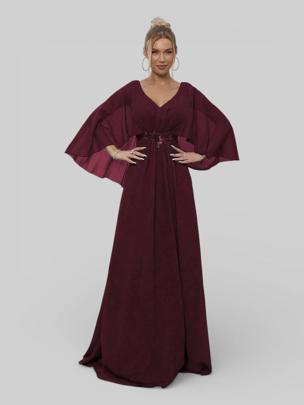 Vestido de Festa Longo Bordado Alban - Aurea Dress