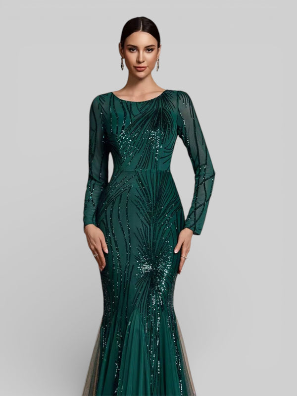 Vestido de Festa Plus Size Manga Longa Funchal - Aurea Dress