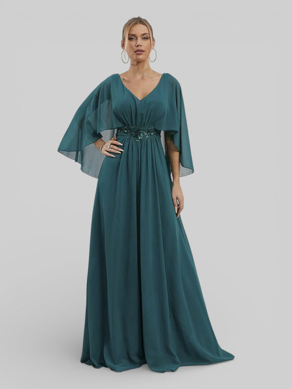 Vestido de Festa Longo Bordado Alban - Aurea Dress
