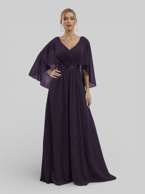 Vestido de Festa Longo Bordado Alban - Aurea Dress