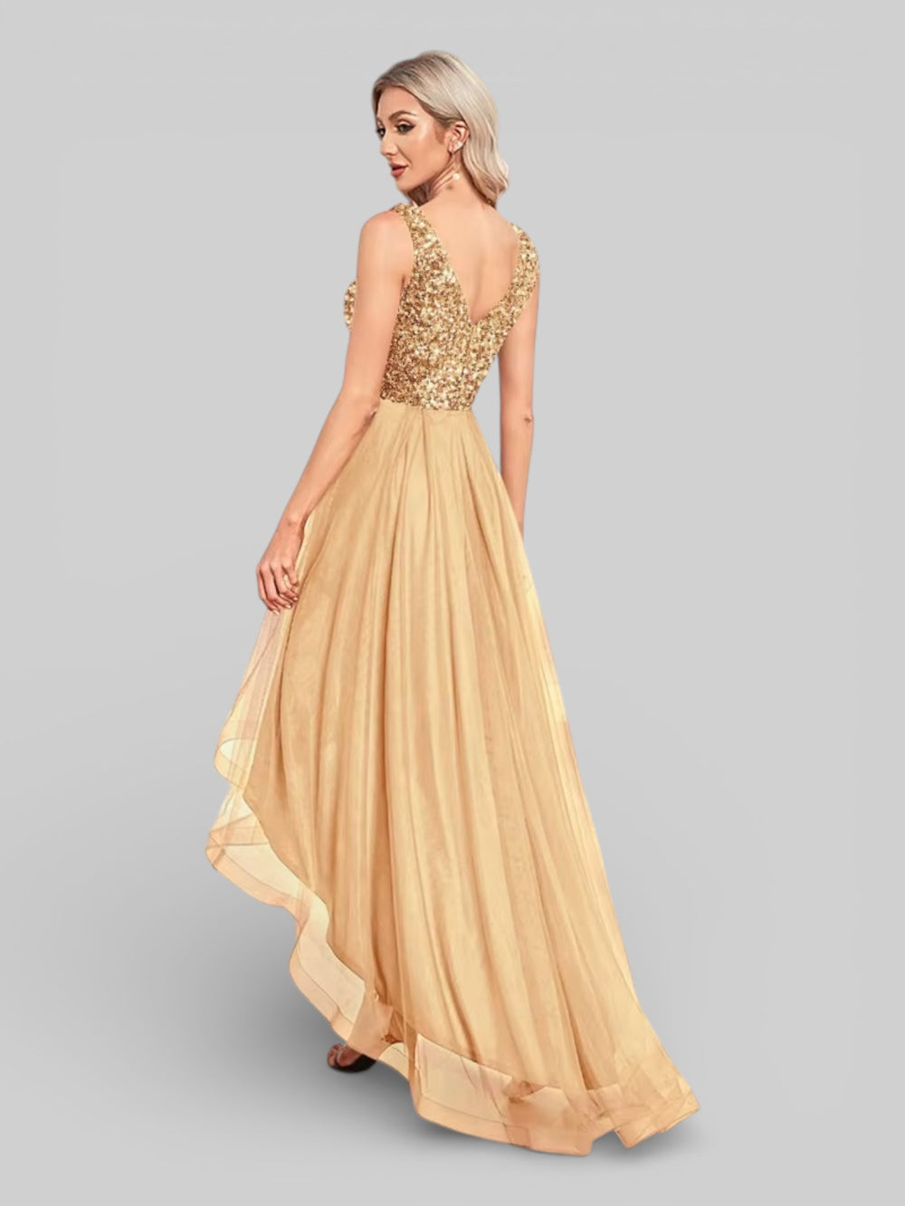 Vestido de Festa Lantejoulas High New - Aurea Dress