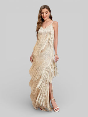 Vestido de Festa com Franjas Dakar - Aurea Dress