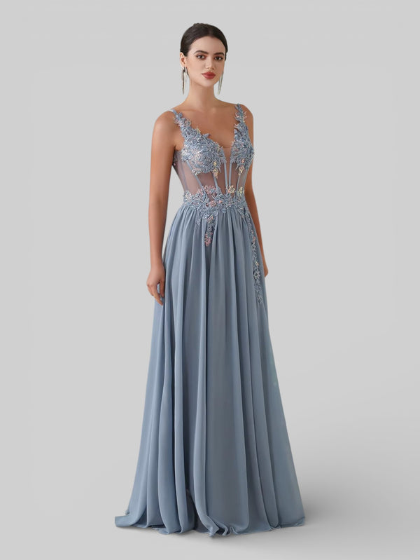Vestido de Festa Bordado Super Luxo Viena - Aurea Dress