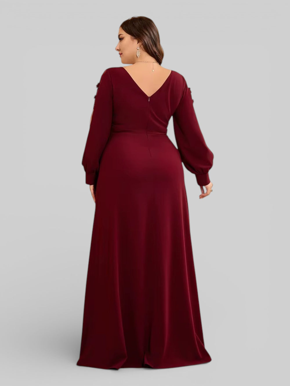 Vestido de Festa Manga Longa Maldivas