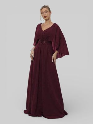 Vestido de Festa Longo Bordado Alban - Aurea Dress