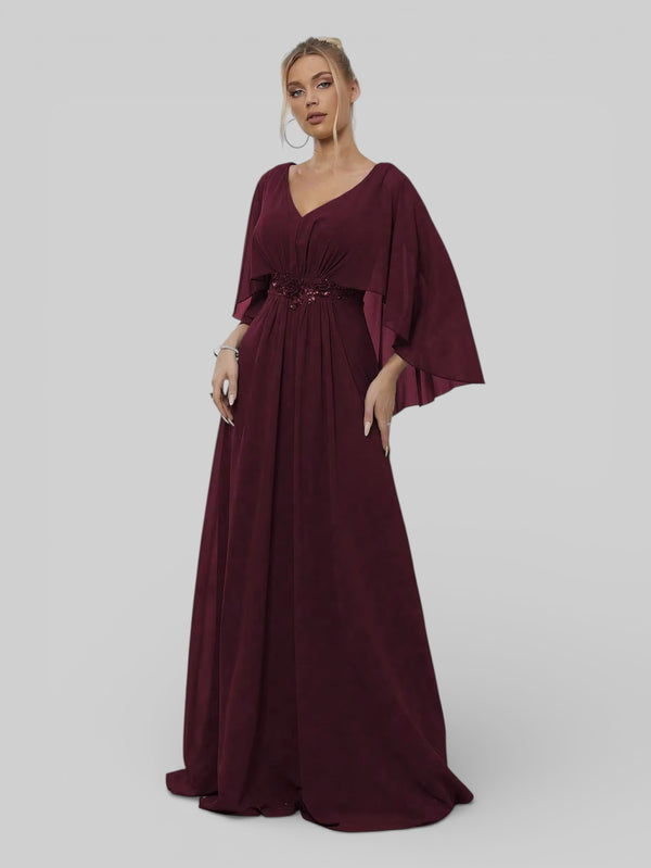 Vestido de Festa Longo Bordado Alban - Aurea Dress