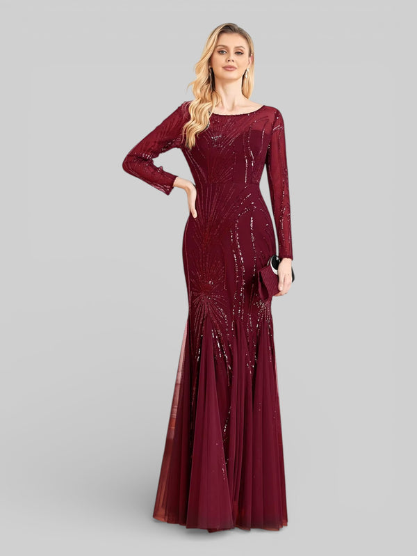 Vestido de Festa Plus Size Manga Longa Funchal - Aurea Dress