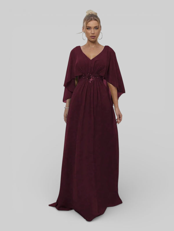 Vestido de Festa Longo Bordado Alban - Aurea Dress