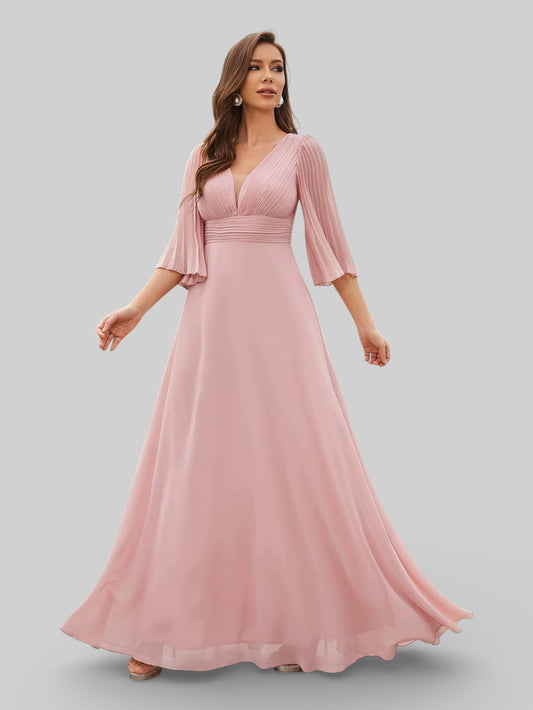 Vestido de Festa Longo Madrinhas Flare - Aurea Dress