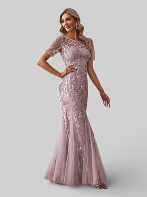 Vestido de Festa Longo Plus Size Lantejoulas Merilim - Aurea Dress