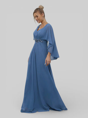 Vestido de Festa Longo Bordado Alban - Aurea Dress