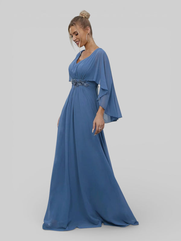 Vestido de Festa Longo Bordado Alban - Aurea Dress