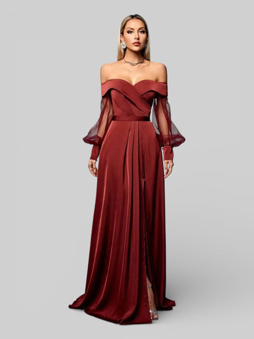 Vestido de Festa Manga Longa Diana - Aurea Dress