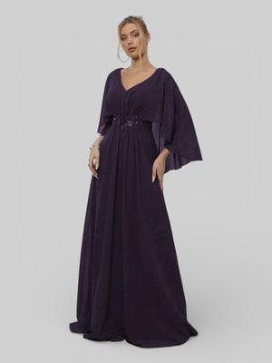 Vestido de Festa Longo Bordado Alban - Aurea Dress