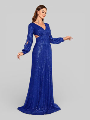 Vestido Manga Longa Lantejoulas Prime - Aurea Dress