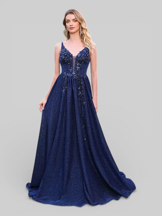 Vestido de Festa Bordado com Apliques Avenue - Aurea Dress