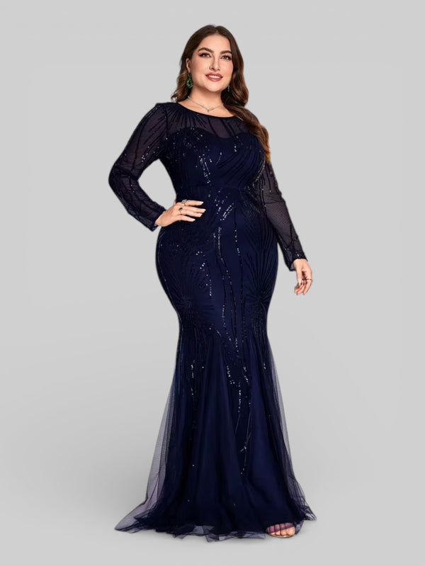 Vestido de Festa Plus Size Manga Longa Funchal - Aurea Dress