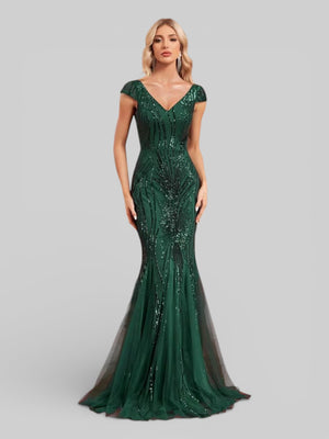 Vestido de Festa Lantejoulas Dolps - Aurea Dress