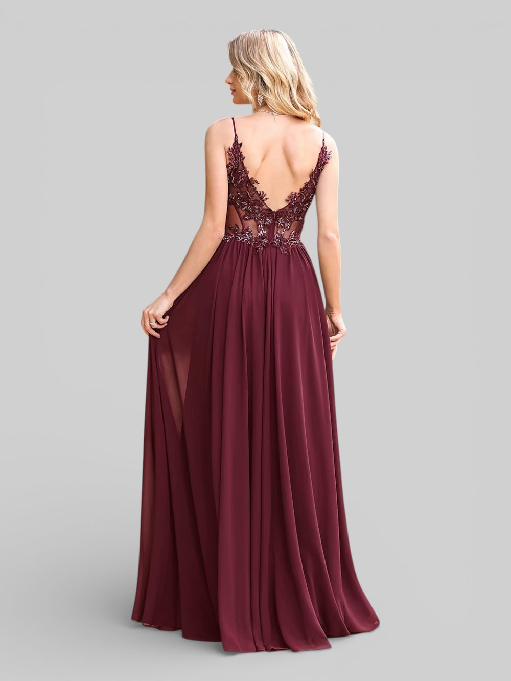 Vestido de Festa Bordado Super Luxo Viena