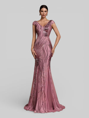 Vestido de Festa Lantejoulas Dolps - Aurea Dress