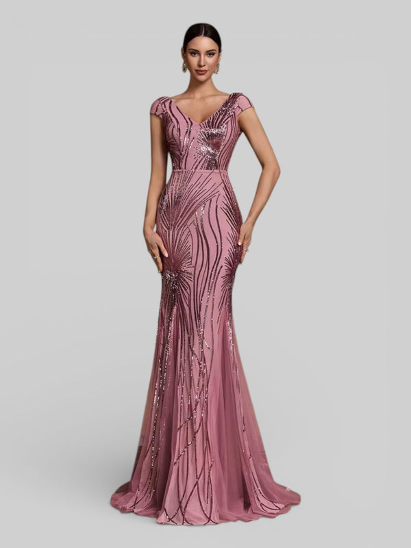 Vestido de Festa Lantejoulas Dolps - Aurea Dress